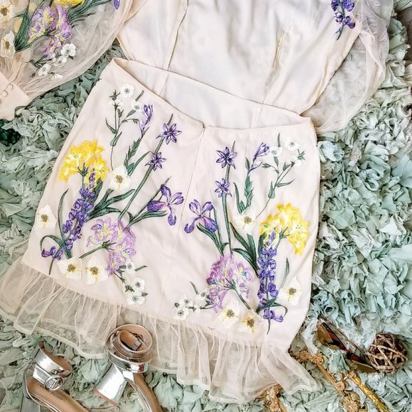 ASOS Blouson Sleeve Floral Dress 12 - Picture 11 of 16